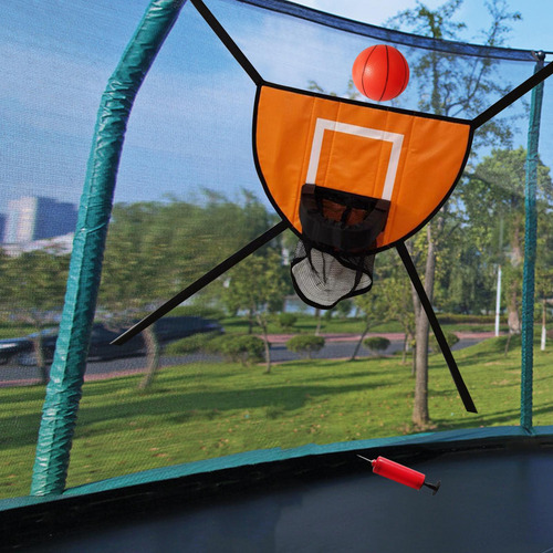 Trampolín Aro De Baloncesto Accesorios De Con Una Pelota