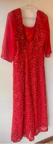 Vestido Bordado Lentejuelas Para Fiesta O Coctel Cod. 950