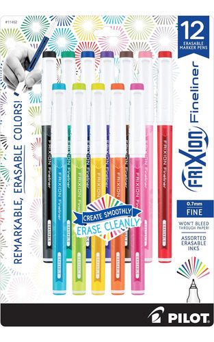 Rotuladores Borrables Frixion Fineliner, Punta Fina, Ti...