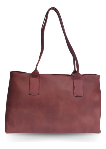 Mujeres Cuero Genuino Portatil Tote Oficina Hombro Bolso Vin