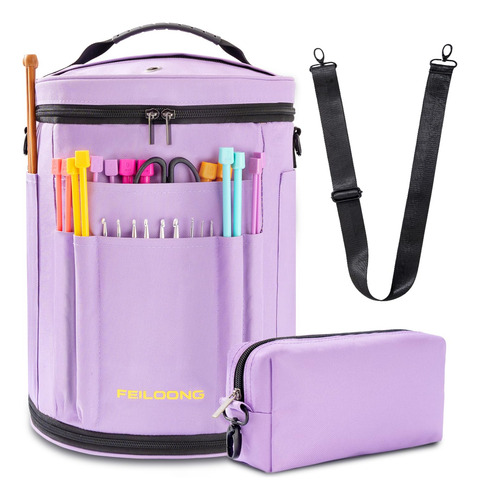 Organizador De Bolsas De Lana Feiloong Expandible Con Funda