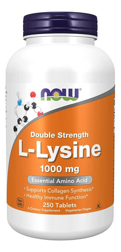 Now L-lisina 1.000 Mg 250 Table
