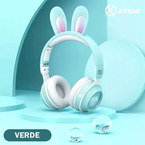 Auriculares Gamer Xinua Bluetooth Rgb Micrófono Desmontable