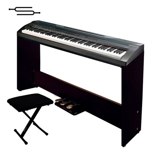 Piano Electrico Kurzweil Ka90 + Mueble 3 Pedales + Banqueta