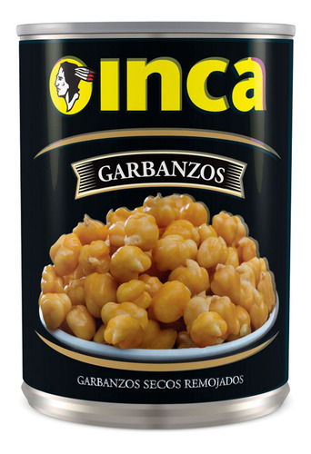 Imagen 1 de 6 de Garbanzos Inca Lata 202g Enlatados Legumbres Granos Comida