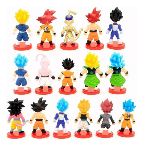 Mini Coleção De Brinquedos Dragon Ball, 16 Peças, 7 Cm, Goku