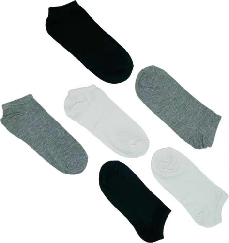 Imagen 2 de 2 de Pack 12 Calcetines Bambú Tobilleras Mujer Algodón Con Bambu