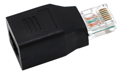 Conector Lan Ethernet De Red Negro