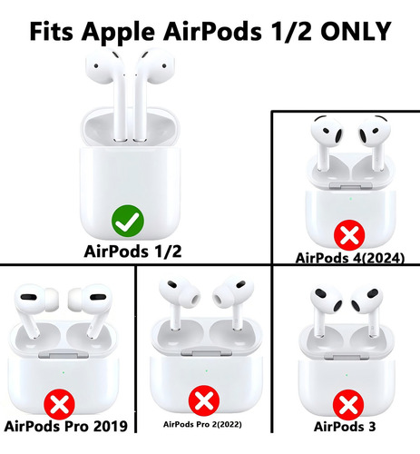 USTIYA Funda Para AirPods 4 3 Pro 2 1 Funda Protectora Silicona Uso Rudo Estuche Carcasa Caricatura Cover Colores Luminosos AirPods 2/1