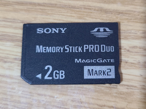 Cartão De Memória Câmera Sony Cyber-shot Memory Stick Pro 2g (Usado)