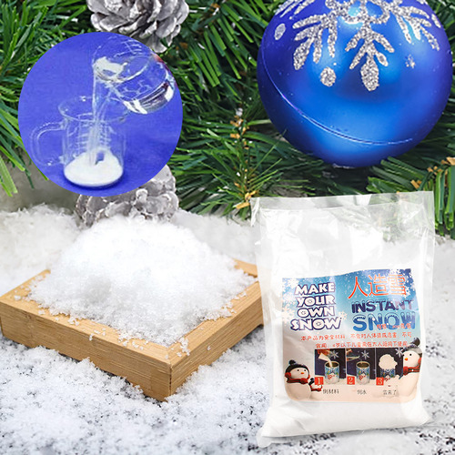 Polvo De Nieve Artificial Z Christmas Que Absorbe La Hinchaz