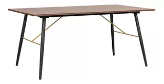 Mesa Comedor Mundo In Luxo Desayunador Antecomedor 160x90 Cm Color de la tapa Marrón oscuro