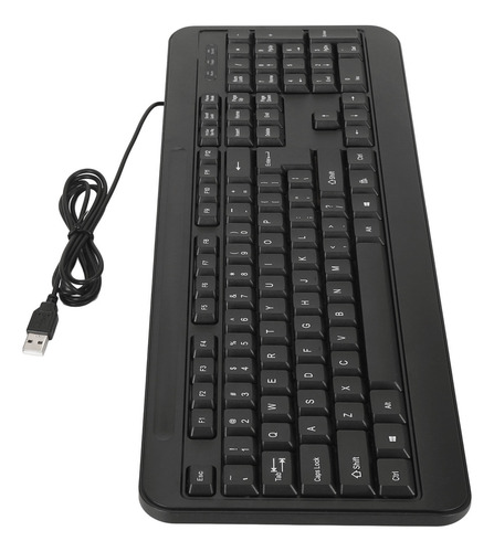 Teclado Usb Con Cable, 104 Teclas, Escritura Silenciosa, Erg