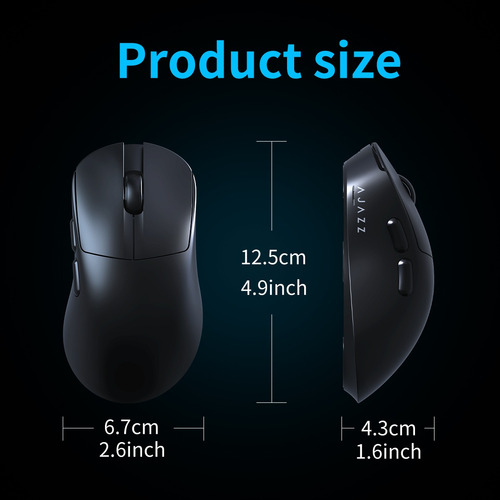 Mouse De Três Modos Ajazz Aj179v2 Pwa3311 Leve 49g
