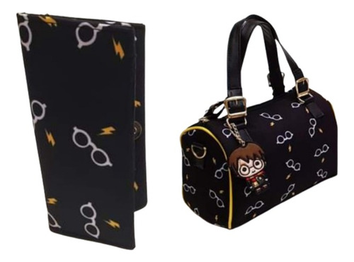 Set Combo Harry Potter Cicatriz Bolsa+ Cartera Harry Potter 