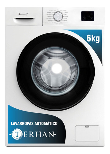 Lavarropa Automático 6 Kg Terhan Carga Frontal Color Blanco