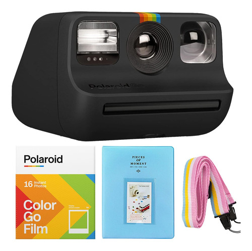 Polaroid Go - Mini Cámara Instantánea Negra + Película De Co