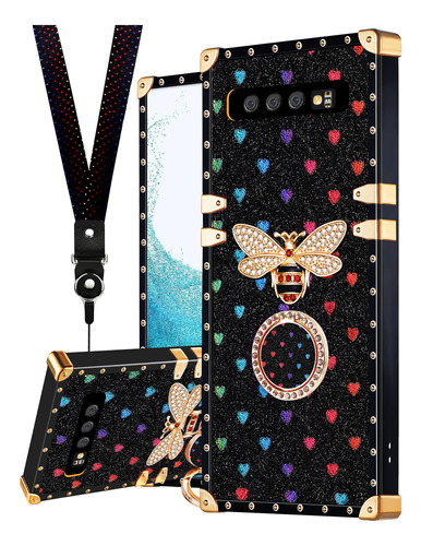 Loheckle Funda Para Samsung Galaxy S10 Plus Mujer Cuadrada