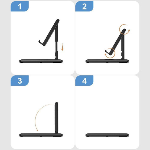 Imagem 5 de 11 de Suporte Dobrável De Telefone Celular, Suporte Telescópico