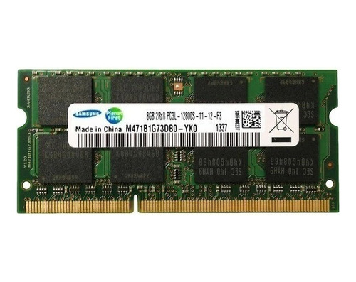 Memoria Ram Samsung Ddr3 8gb Pc3l-12800 1600mhz Sodimm Lapto