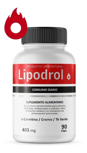 Quemador De Grasa Natural Lipodrol 90 Capsulas