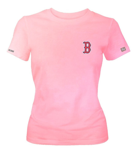 Camiseta Boston Red Sox Baseball Logo Equipo B Mujer Phd