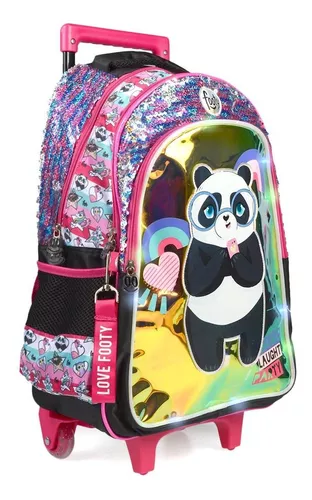 MOCHILA CARRO VERANO ROSA FUCSIA PANDA TOP MODEL