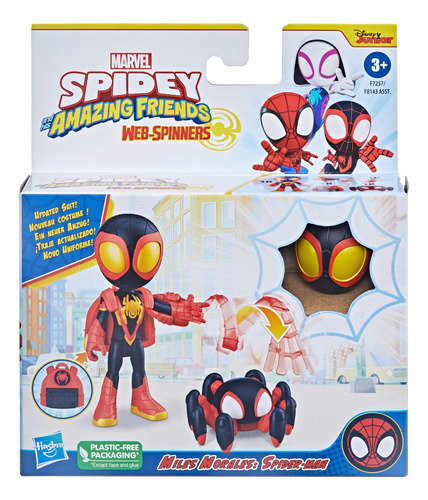 Figura Preescolar De Miles Morales: Spidey-man Web-spinners