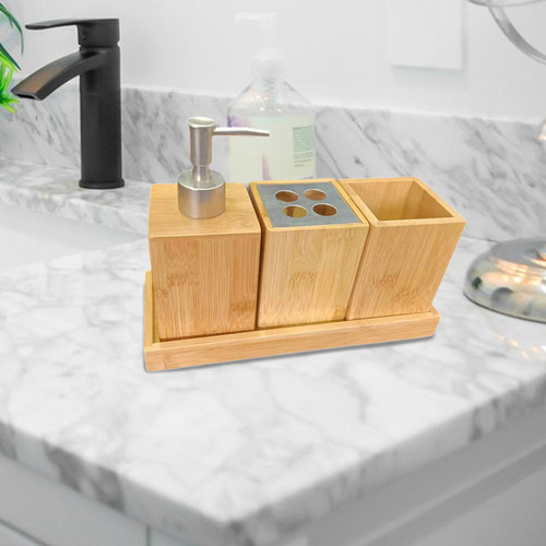 . Juego De 4 Accesorios De Baño, Soporte Para Cepillo De
