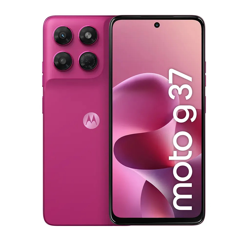 Smartphone Motorola Moto G37 5G - 128GB 4GB RAM + 8GB RAM Boost, Camera 50MP com editor magico, Bateria de 5200 mAh e tela 6.7" 120Hz, NFC - Rosa