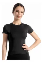 Comprar Playera Licra Deportiva Gym Blusa Mujer Camiseta Para Yoga