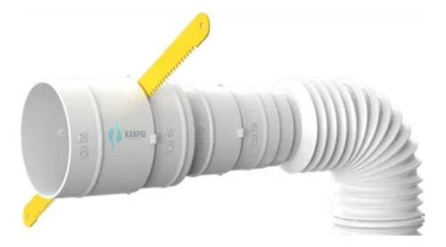 03 Tubo multiusos universal de acordeón ajustable para Tiger Color White