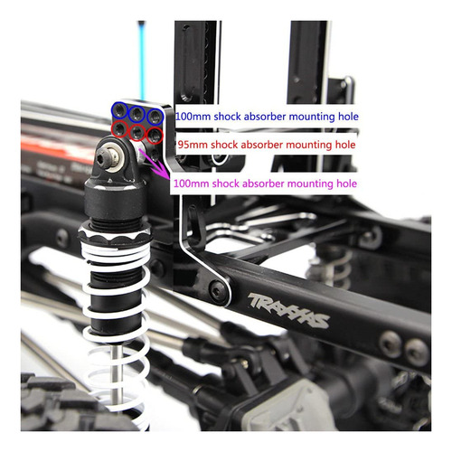 1/10 Rc Aluminio Frontal/trasero Torre De Choque Aros Soport