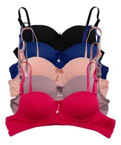 Comprar Kit 5 Sutiã Infantil Menina Moça De Bojo Juvenil