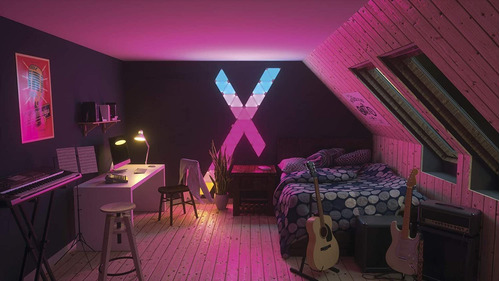 Imagen 5 de 6 de Kit Led Triangulos Nanoleaf Rhythm Edition Smarter