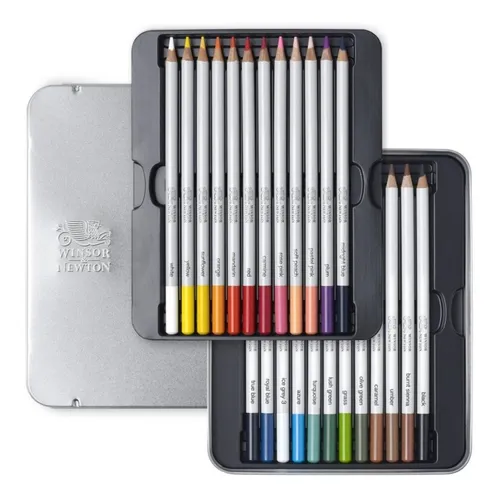 Kit 24 Lapiz Color Winsor And Newton Studio Collection Block