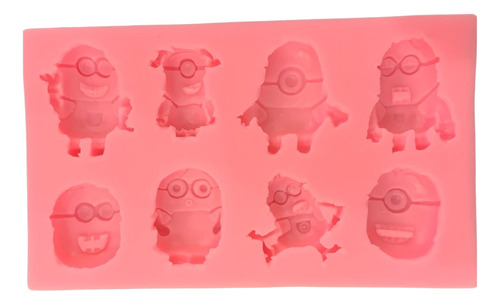 Molde Silicona Plancha 8 Minions Mini