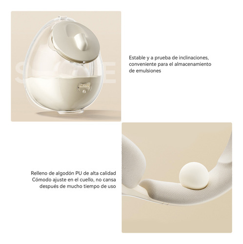 Extractor Leche Electrico 2pcs Estilo Cabestro Manos Libre Plmuyy