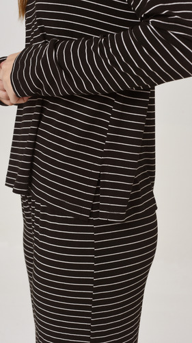 Pijama De Mujer Rayas Conjunto Básico