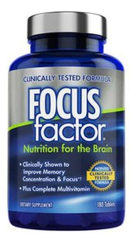 Focus Factor Mejora La Memoria,aumenta  Concentración 180tab