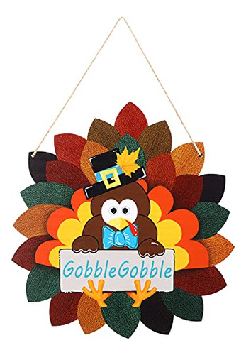 Thanksgiving Turkey Door Sign Turkey Front Door Hanger ...