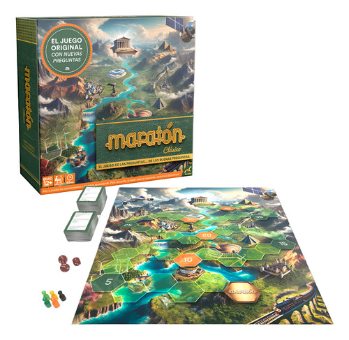 Maratón Clásico Juego De Mesa Juego Familiar Preguntas