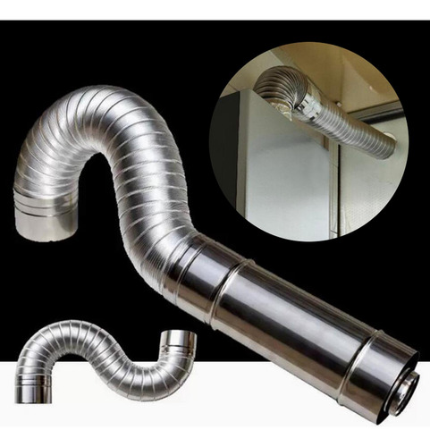 Calentador De Agua Con Chimenea En Forma De Codo, Escape Ext