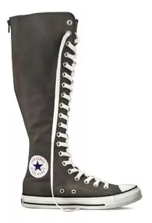 converse bota larga mujer