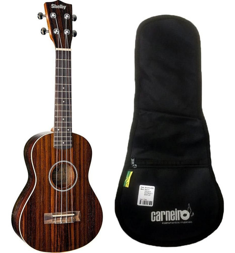 Ukulele Shelby Concert Su23r Fosco Rosewood + Capa