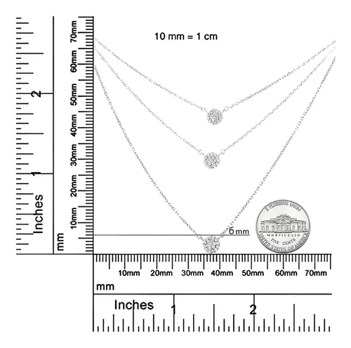 Haus Of Brilliance Collar De Plata De Ley 925 Con Medallón