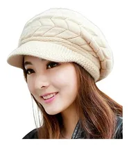 Comprar Gorros Sombreros Y Boinas De Lana Caliente Beige Talla Única