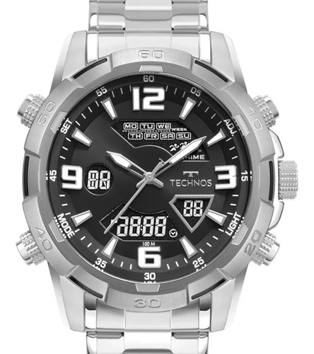 Relógio Technos Masculino Digiana Prata - W23305aa 1p