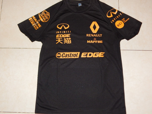 Playera Dry Fit Renault Rs18 2018 Negra