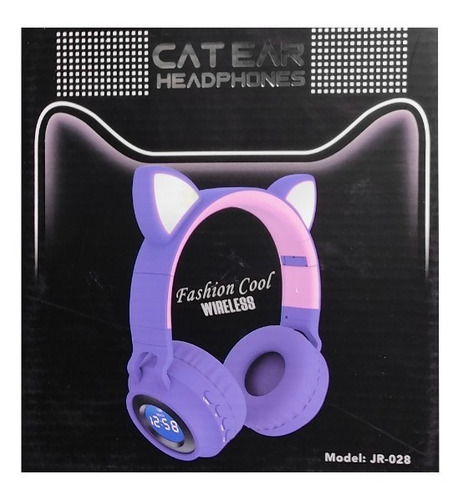 Imagen 2 de 2 de Audífonos Cat Ear Jr-028 Para Niñas